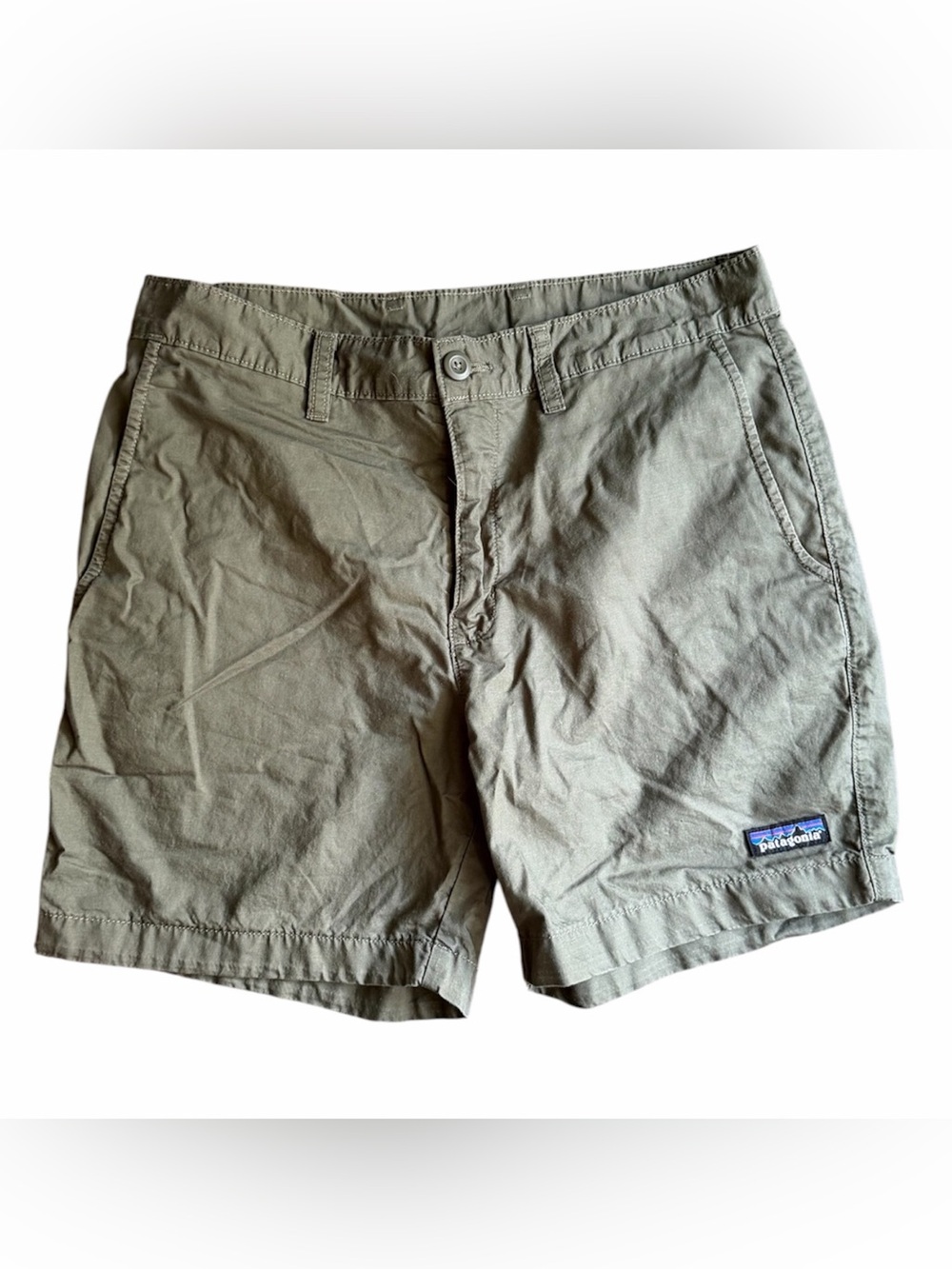 Patagonia Men's Olive Shorts – Lightweight Outdoor Hybrid 30 575